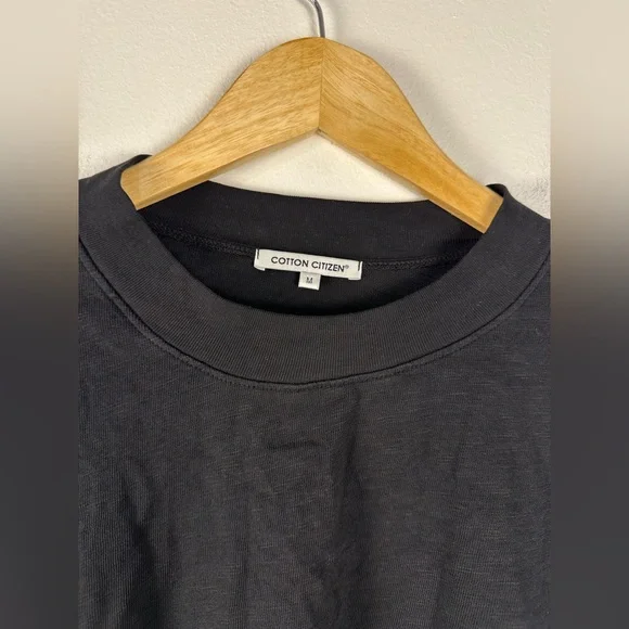 Cotton Citizen Tokyo Black Crop Top Relaxed Casual Shirt Women’s Sz M NWT - Picture 5 of 7